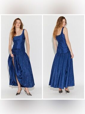 hutch emaline satin maxi dress Hutch | simple elegance in the emaline dress